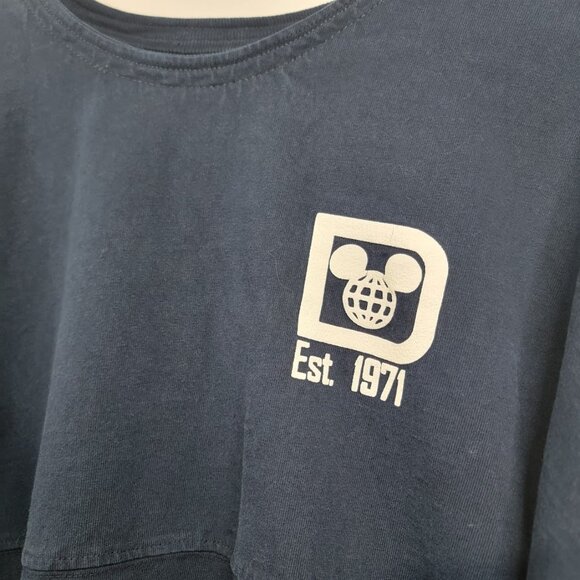 Disney Parks Authentic Walt Disney World Spirit Jersey Size M Blue Mickey Cotton - Picture 3 of 12